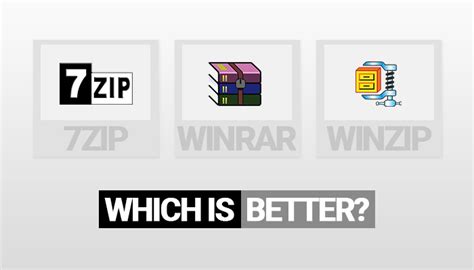 7 Zip Vs Winrar Vs Winzip — Finding The Best File Archiver