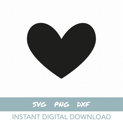 Heart Svg Heart Cut File Instant Digital Download Etsy