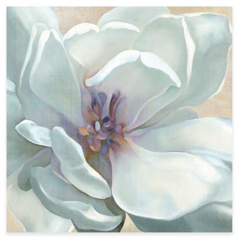 Courtside Market White Flower I Canvas Wall Art Flower Canvas Wall