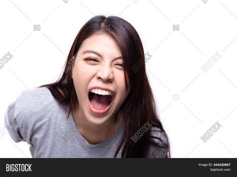 Laughing Asian Woman Image And Photo Free Trial Bigstock