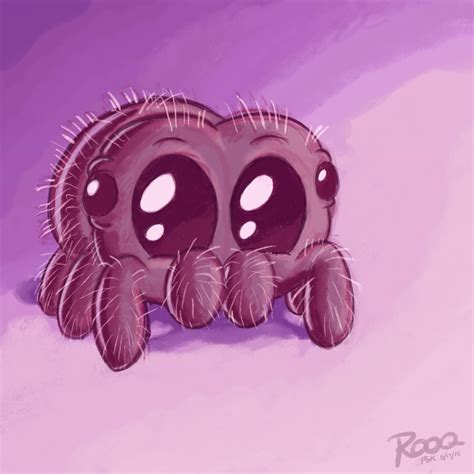 A Drawing Of A Spider With Two Eyes