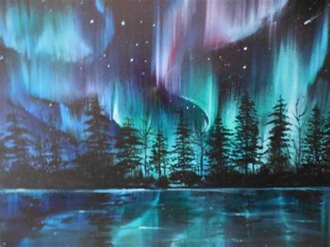 Happy Little Trees Bob Ross Northern Lights 5 Jan 2020