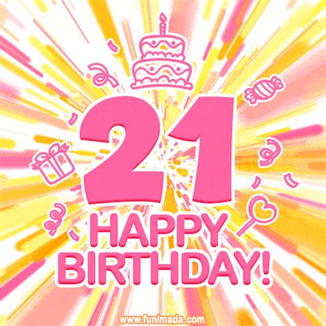 Happy 21st Birthday Animated S