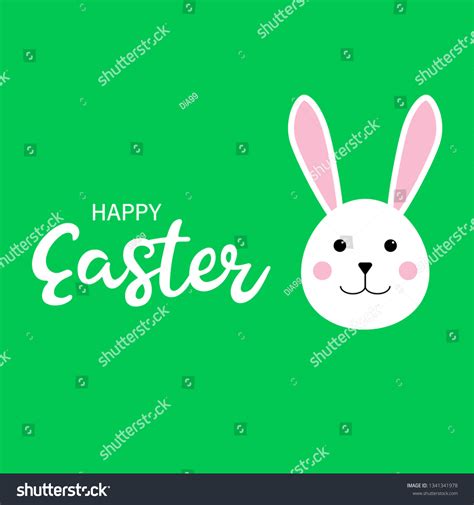 White Easter Rabbit Easter Bunny Happy Easter Royalty Free Stock