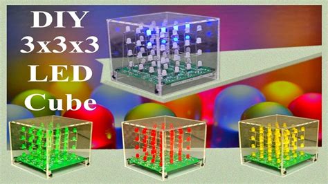 Diyhow To Make 333 Led Cube Youtube