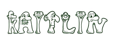 Signup to get the inside scoop from our monthly newsletters. Coloring Page First Name Kaitlin