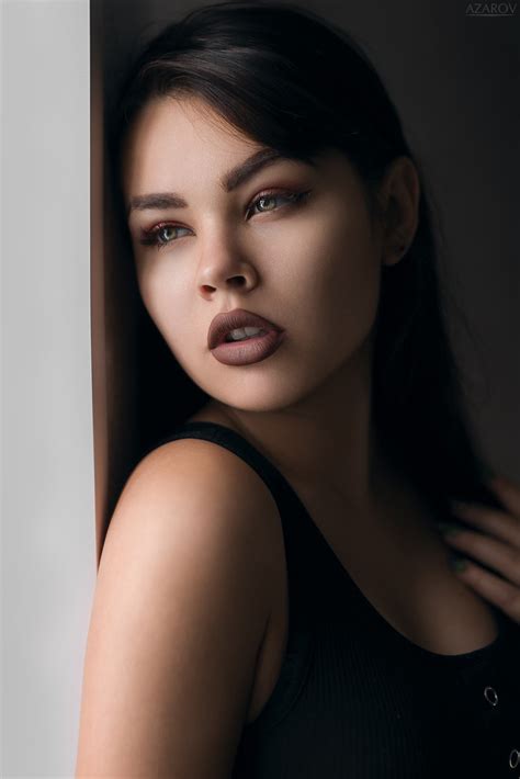 Wallpaper Women Model Face Portrait Mikhail Azarov 901x1350
