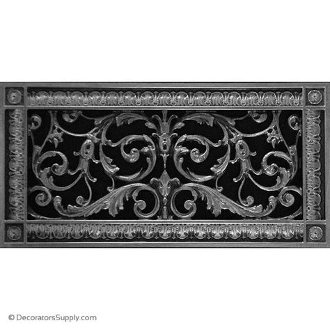 Crawl space vents, decorative grilles, louis xiv grilles, return air grille tag: Resin louis xiv grille - 6x14 duct, 8 x 16 frame | Ceiling ...