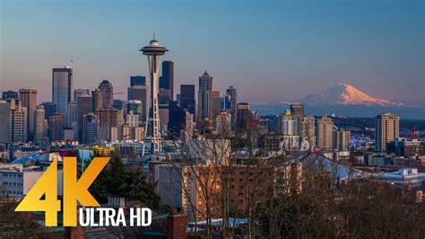Seattle The Emerald City 4k Documentary Film With City Views And Relaxaing Music Part 1