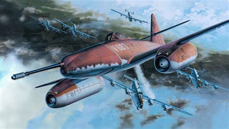 Download Military Messerschmitt Me 262 8k Ultra Hd Wallpaper