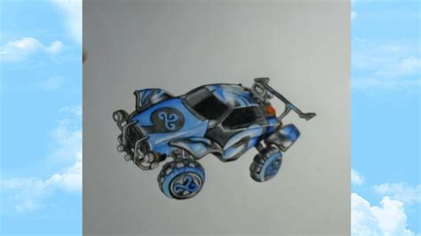 Drawing The Octane From Rocket League With Cloud 9 Decal Drawing Time