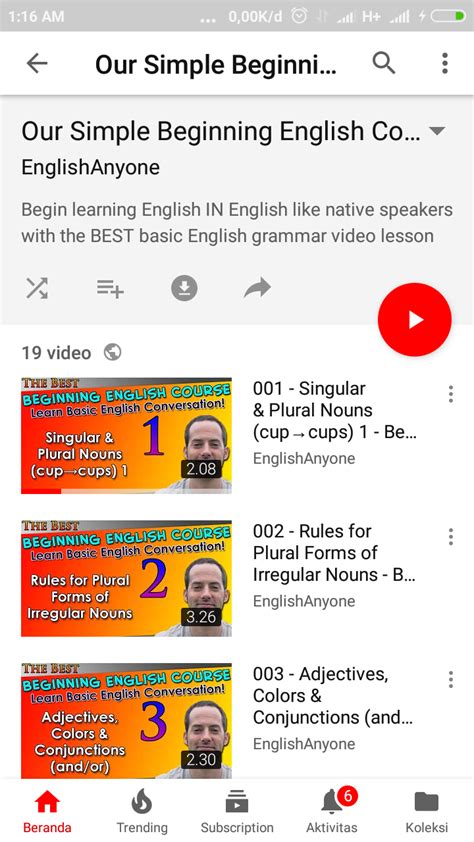 Rekomendasi Channel Youtube Yang Anggun Untuk Berguru Bahasa Inggris