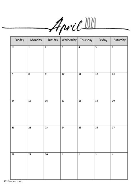 Free April 2022 Calendars 101 Different Designs And Borders Zohal