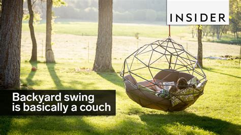 Tree swings aren't just for kids, though. Backyard swing is basically a couch - YouTube