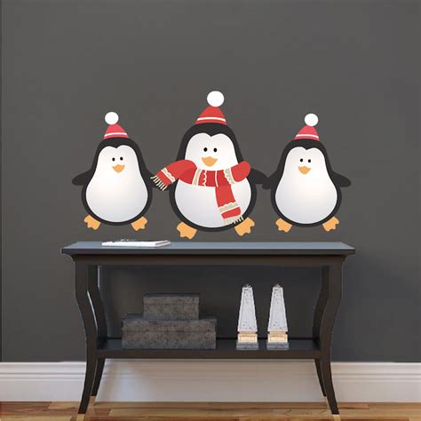 Try it now by clicking penguin home decor and let us have the chance to serve your needs. Christmas Penguin Wall Decals Decor - Christmas Holiday ...