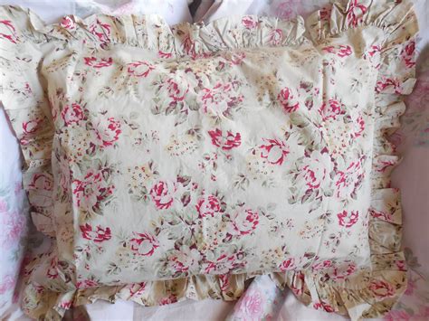 Original Early Shabby Chic Home Ruffled Pillowcase By Rachel Ashwell