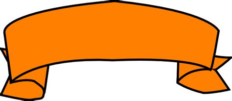 Orange Banner Clip Art At Vector Clip Art Online Royalty