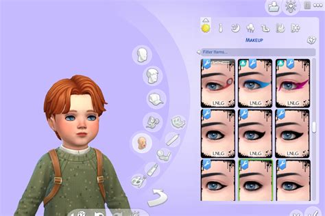 Mod The Sims Makeup 4 Kids Infant Child Ea Edition