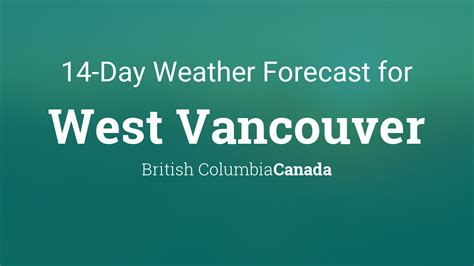 Weather Tomorrow Near West Vancouver Bc