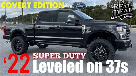 2022 Ford F250 Platinum Super Duty Covert Edition Leveled On 37s And 22s