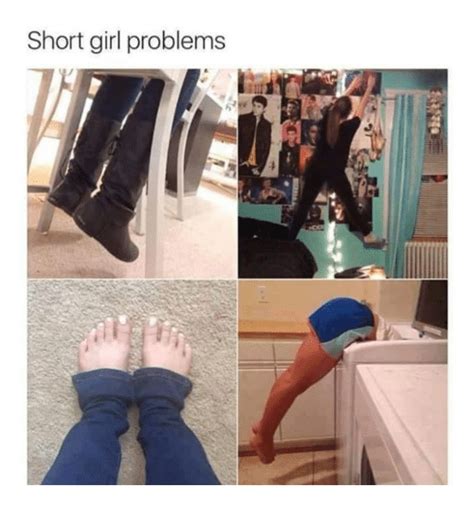 short girl problems funny meme on me me