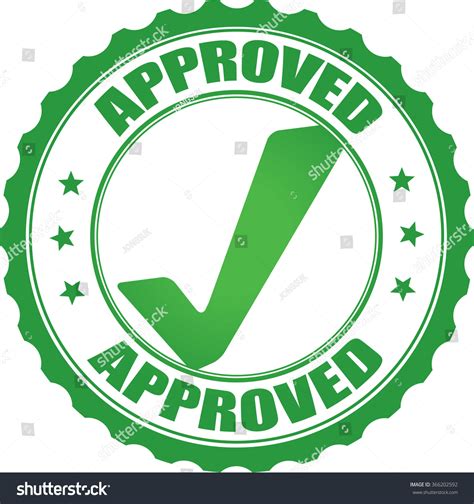 Approved Green Grunge Stamp Stock Photo 366202592 Shutterstock