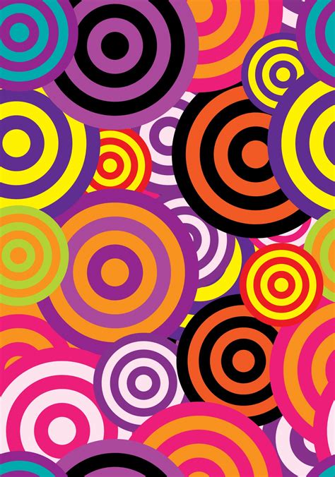 Abstract 60s Circles Wallpaper Free Stock Photo Public Domain Pictures