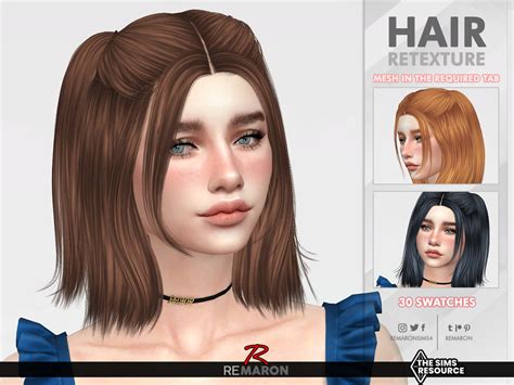 The Sims 4 Custom Content Hair Pack Shuttermaxb