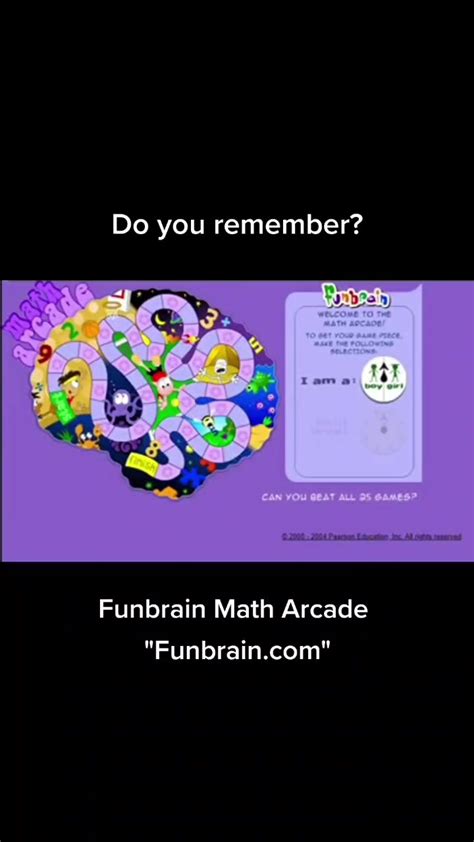 Funbrain Math Arcade Old 🧠🤯🎲 Do You Remember