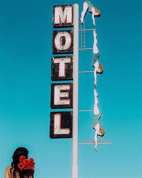 This Is The Famous Diving Lady Neon Sign At The Starlite Motel In Mesa