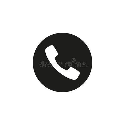 Phone Call Icon Vector Illustration Flat Design Stock Illustration