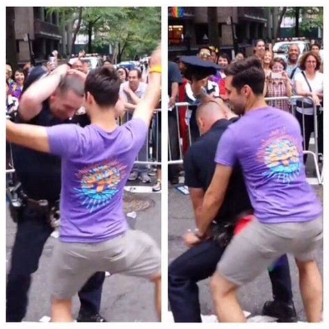 Watch Nypd Cop Dances With Man During Pride Parade