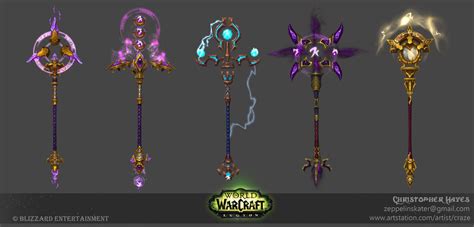 Mage Staff Artifact For World Of Warcraft Legion Christopher Hayes On
