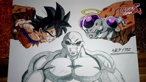 Drawing Showdown Of Son Goku Freezer VS Jiren Dragon Ball Super By