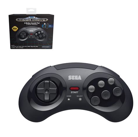 Buy Retro Bit Sega Md 8 B 24g Wl Black Incl Shipping