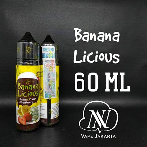 jual e liquid bananalicious banana cream strawbery 60ml indonesia shopee indonesia