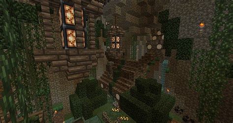 Fantasy Cottage Cave Survival Built Minecraft Project