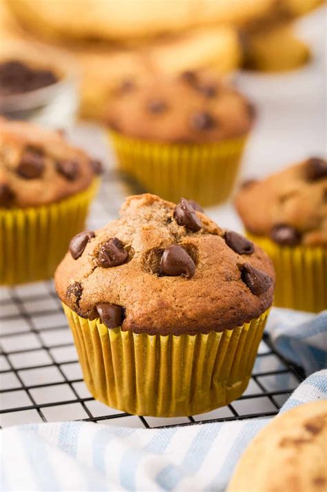 Chocolate Chip Banana Muffins 30 Minutes Girl Gone Gourmet