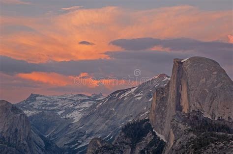 Twilight Half Dome From Glacier Point Stock Image Image Of Dome
