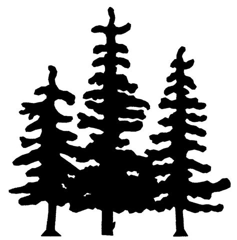 Pine Tree Silhouette Drawings Rc81 Pine Trees Pine Tree Silhouette