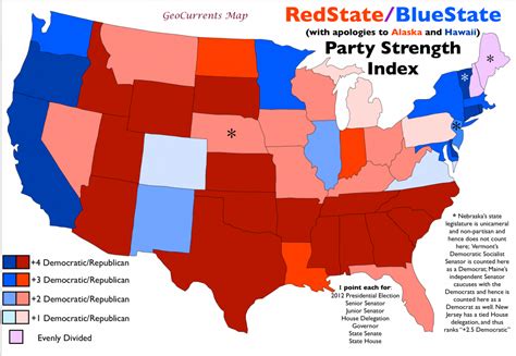 Us Map Of Political Parties Map