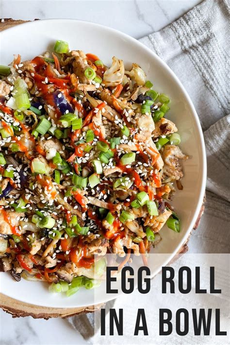 Ground Turkey Egg Roll in a Bowl - hellofrozenbananas.com | Recipe