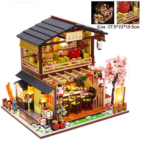 Diy Wooden House Japan Style Miniature Doll House Kits Mini Dollhouse