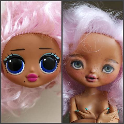Lol Omg Custom Ooak Omg Lol Ooak Doll With Pink Hair Etsy