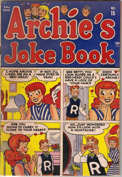 Archies Joke Book Comic Book 15 Archie Comics 1954 Good Ebay