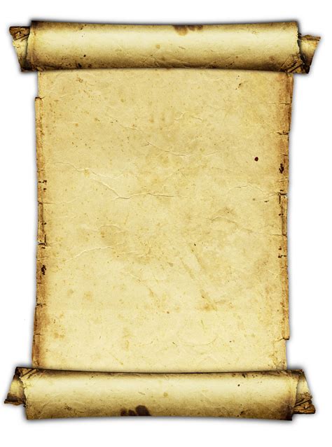 6 Old Paper Scroll Psd Images Old Parchment Paper Scroll Old Paper