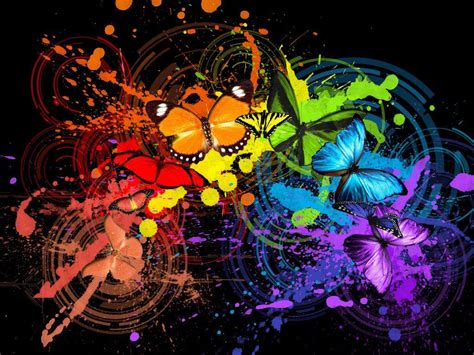 Rainbow Butterfly Wallpapers Top Free Rainbow Butterfly Backgrounds