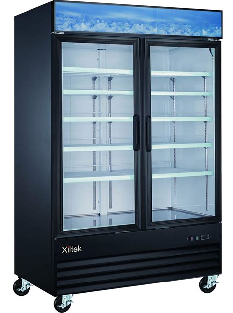 Buy Xiltek Double Door Upright Commercial Display Freezer Large