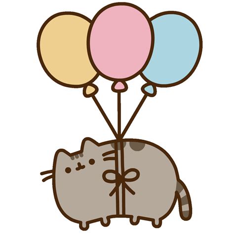 Floating Happy Birthday Sticker By Pusheen For Ios And Android Giphy