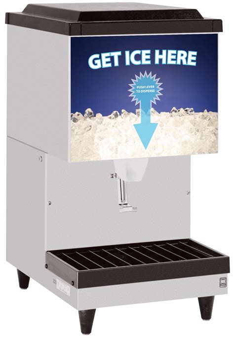 D45 Ice Dispenser, Stainless Steel Exterior, Lever Activation ...
